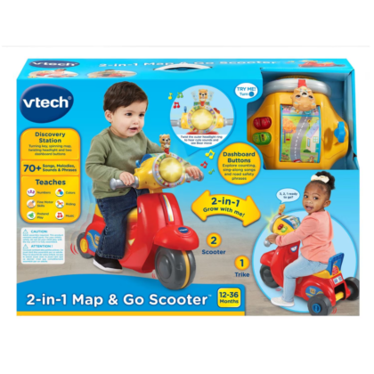 VTech 2IN1 Ride n Balance Scooter RED